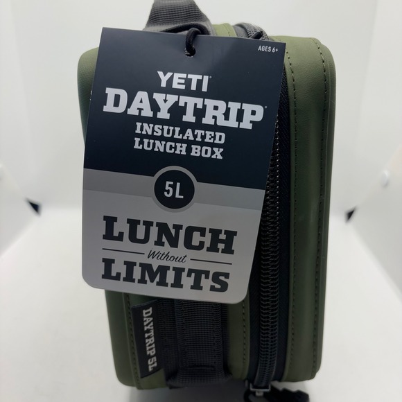 YETI Daytrip Insulated Lunch Box 5L Olive Green Hard Case Cooler - Picture 3 of 7